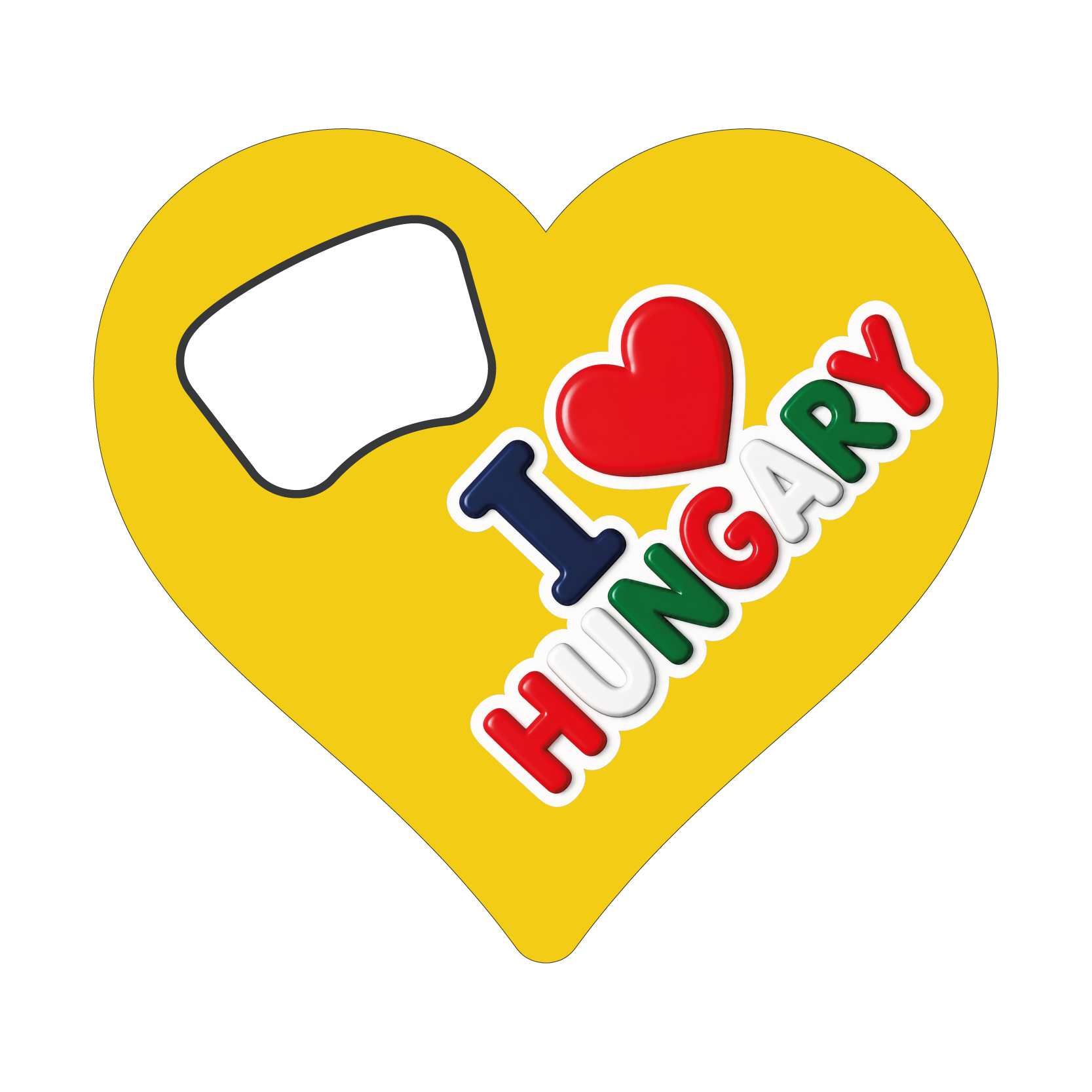 Hungary Heart Bottle Opener #2