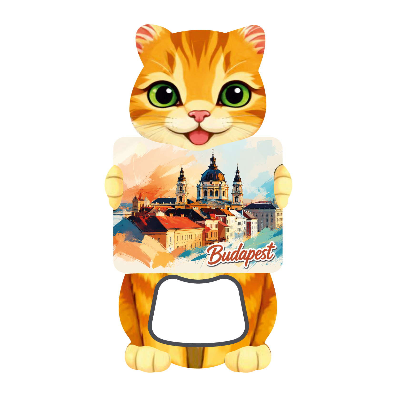 Hungary Cat Bottle Opener #3